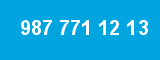 987 771 12 13 987 771 12 13